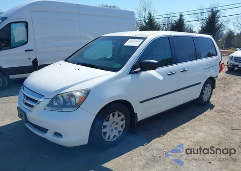 2007 Honda Odyssey Lx from USA, damaged, VIN 5FNRL38207B069756
